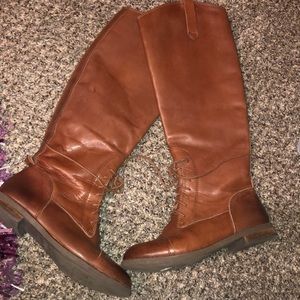 Leather lucky brand boots